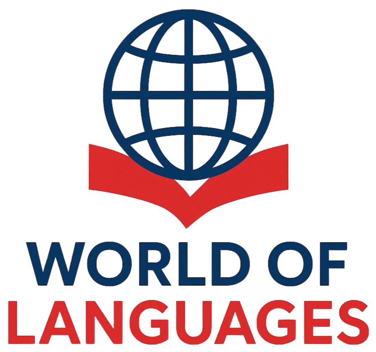 World of Languages - Logo da escola de idiomas